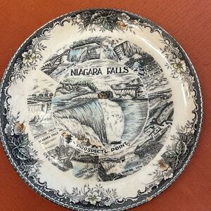 Wood and Sons Niagara Falls Canada 10" Souvenir Plate